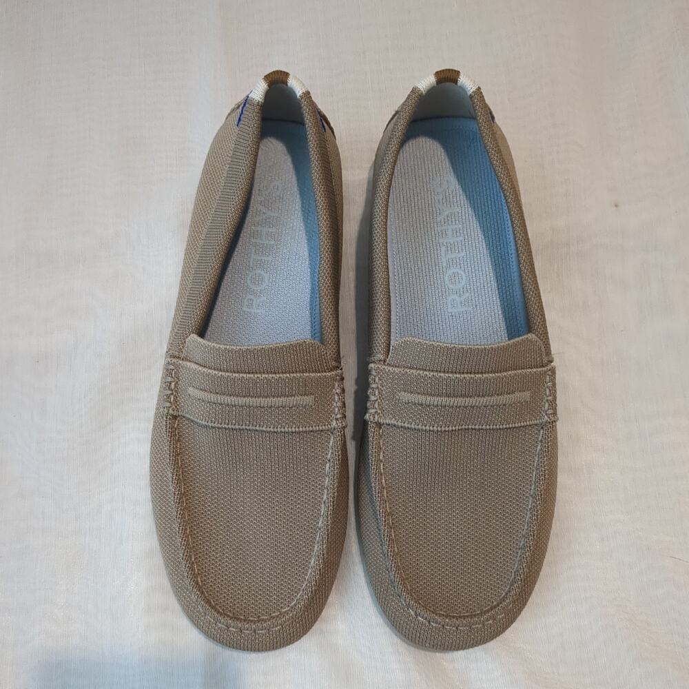 ROTHY'S Women’s The Daily Driver Latte Tan neutral Loafers - Size 9 flats